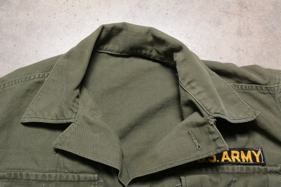 vintage 50s US Military Army utility shirt 1950 K… - image 4