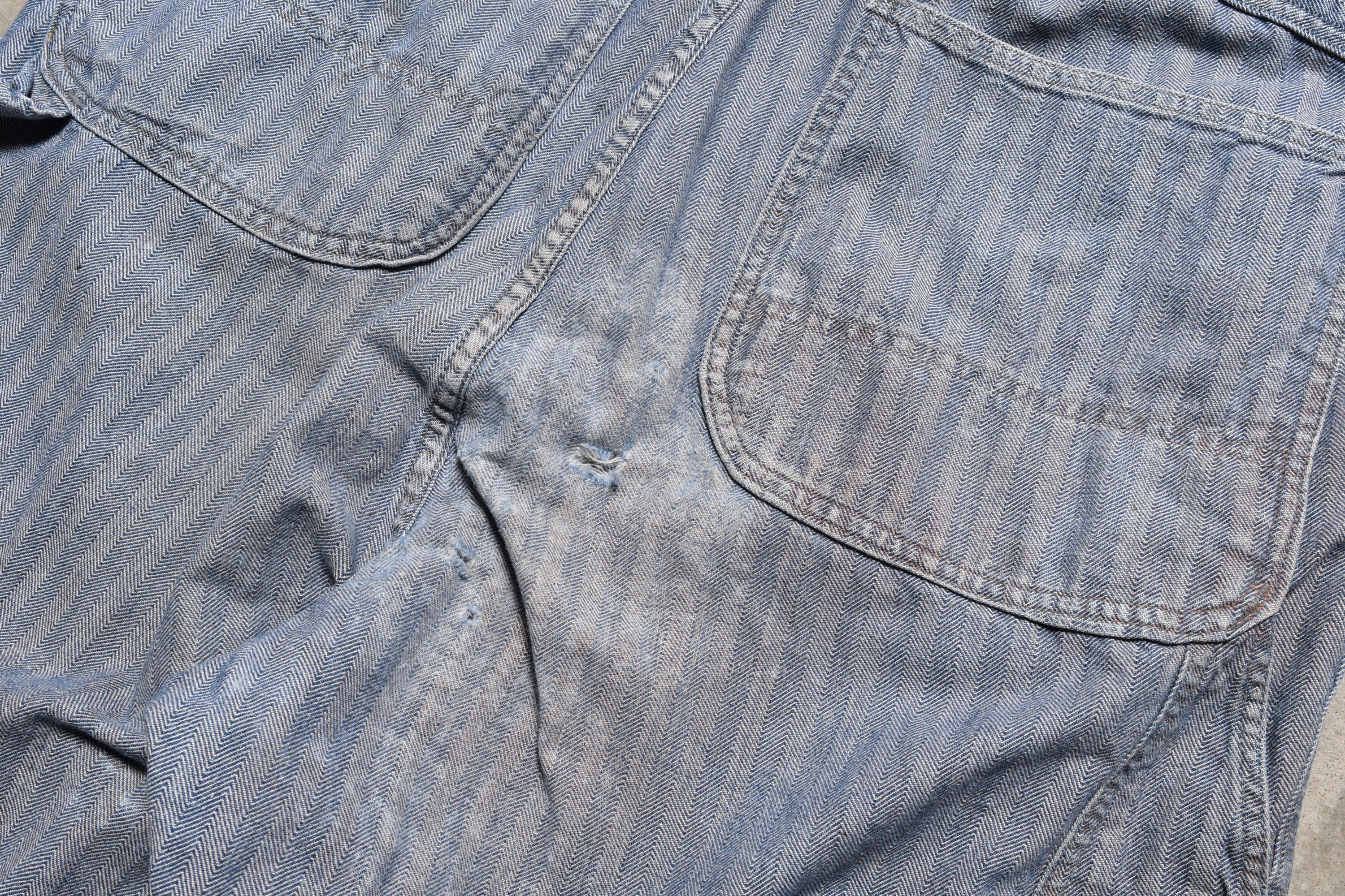 70's Wrangler : Damaged Coverall【襤褸】 70's Wrangler: Real Damaged Coverall