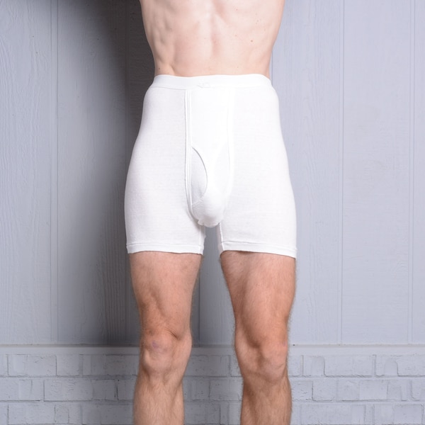 Vintage 1950s Wool Army Briefs – Deadstock WW2 Pattern Men’s Underwear – Beige – Wombwell Surplus