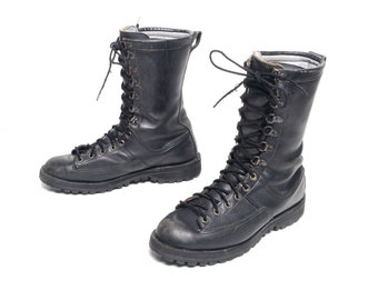 Vintage 80s Combat Boots US Army Issue Military Jump Boots Vintage 80s Combat Boots US Army Issue Military Jump Boots