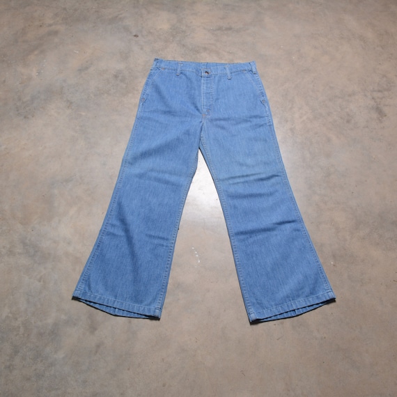 Vintage 70s Levis 634 Wide Leg Flare Jeans Orange Tab 1970 Vintage
