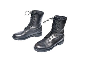 Vintage 90s Combat Boots US Army Issue Jump Boots 1990 Men Size