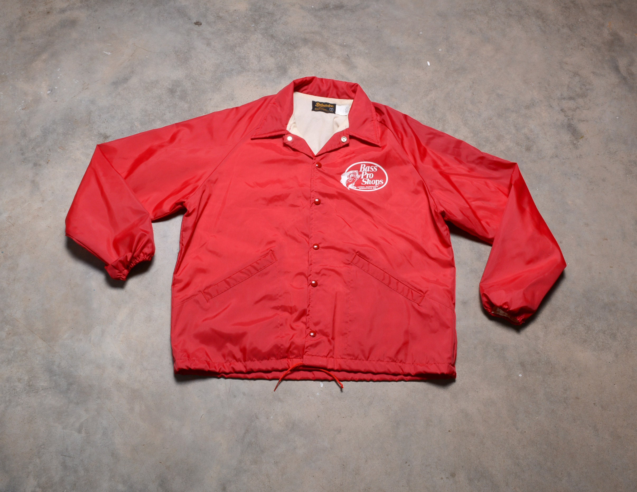 Vintage 80s Bass Pro Shops Nylon Jacket Coach Windbreaker Vintage 80s Bass Pro Shops Nylon Jacket Coach Windbreaker