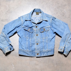 children vintage 60s Lee Riders denim jacket boy girl kid child M/L Naval Aviation patch distressed Halloween costume