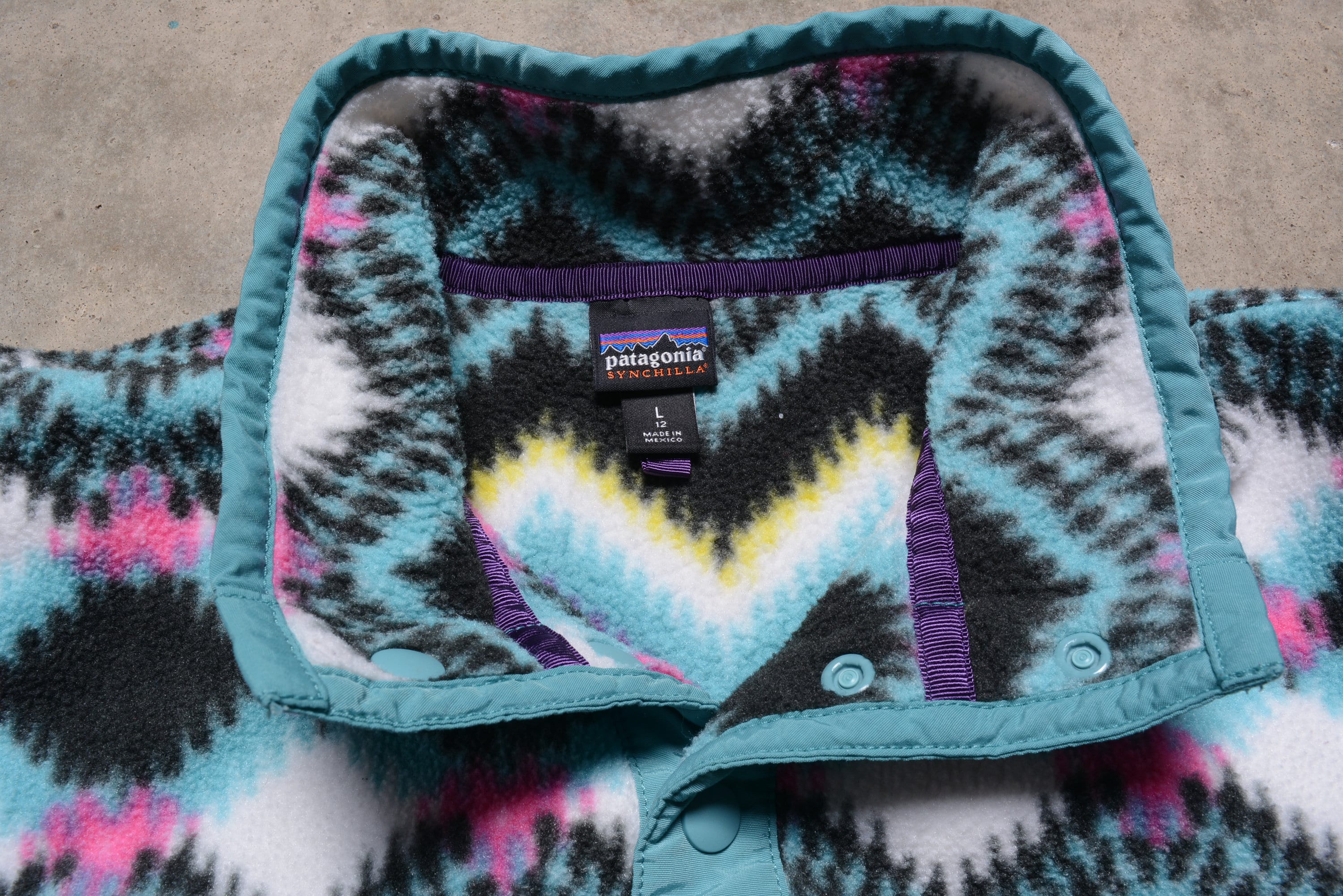 Vintage 90s 00s Y2k Fleece Jacket Pastel Southwestern Pattern