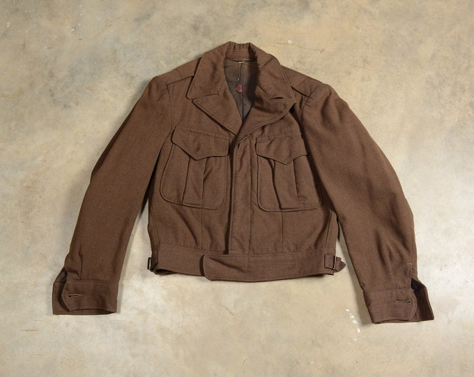 Vintage Eisenhower Jacket 40s WWII WW2 Era 1940 Military Jacket Ike