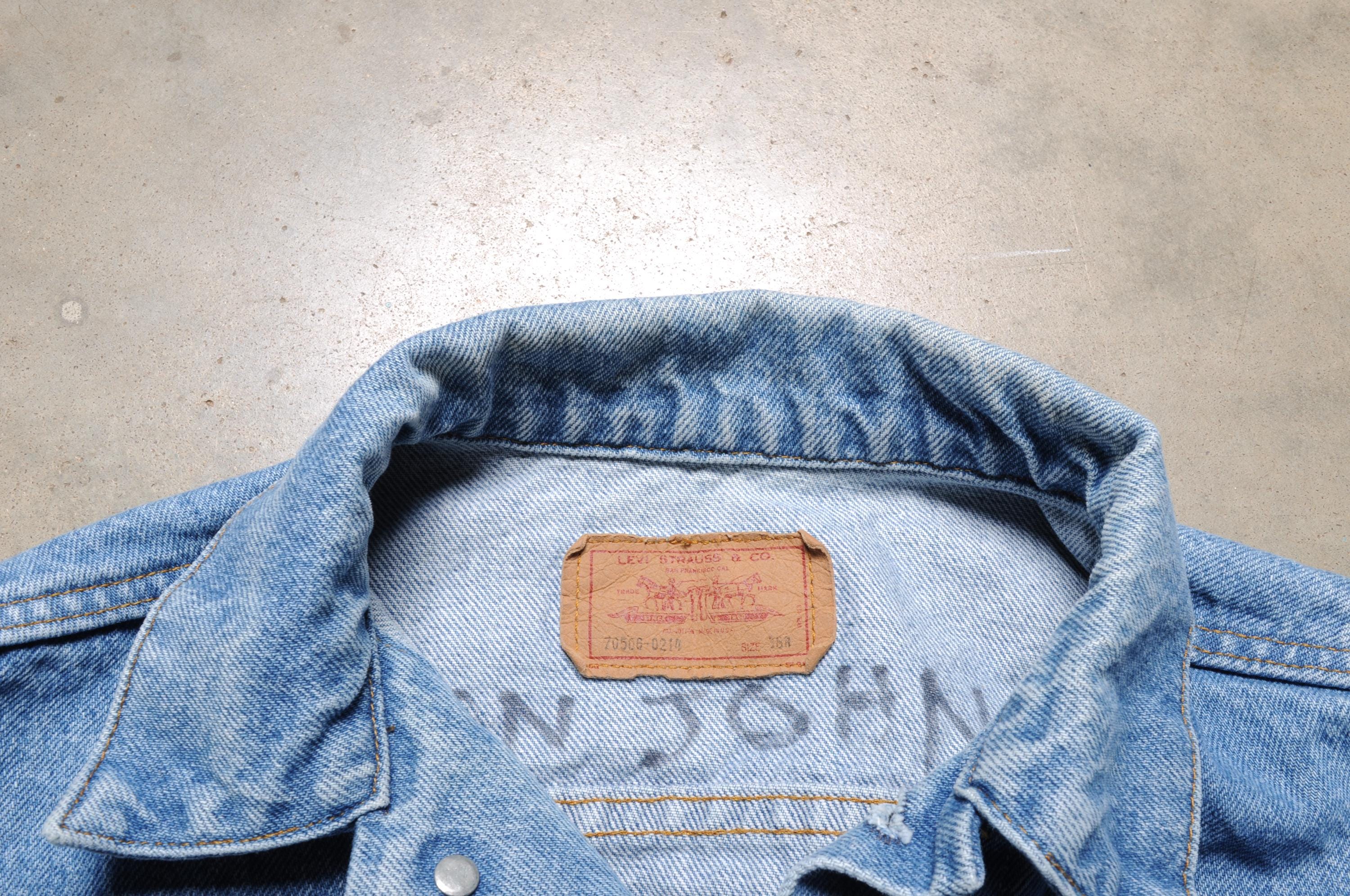 Vintage 70s 80s Levi's Denim Jacket Levis Medium Wash Trucker