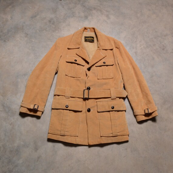 Belted corduroy jacket store