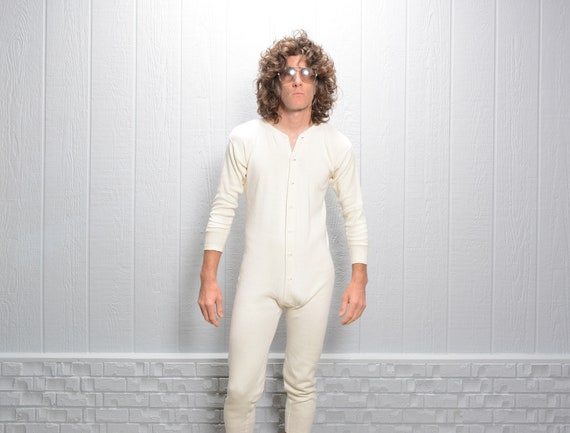 vintage union suit onesie thermal underwear one pi