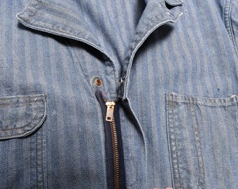 Vintage 50s Wrangler Blue Bell Coverall HBT Denim Work Wear