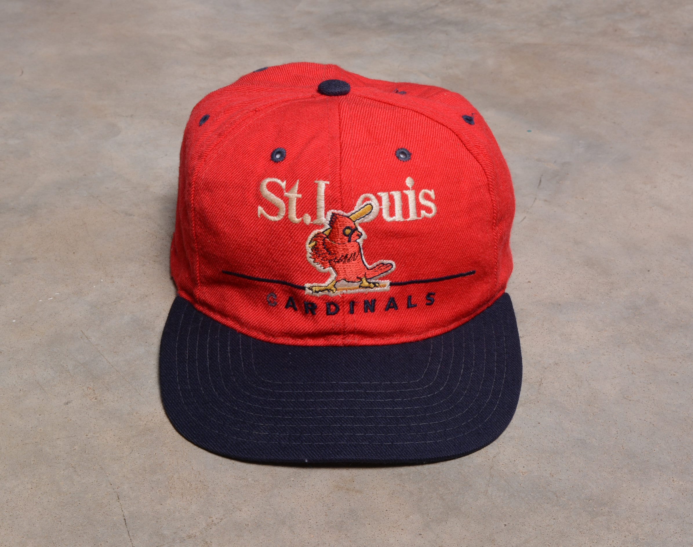 Black Vintage Flatbill Hat - St. Louis