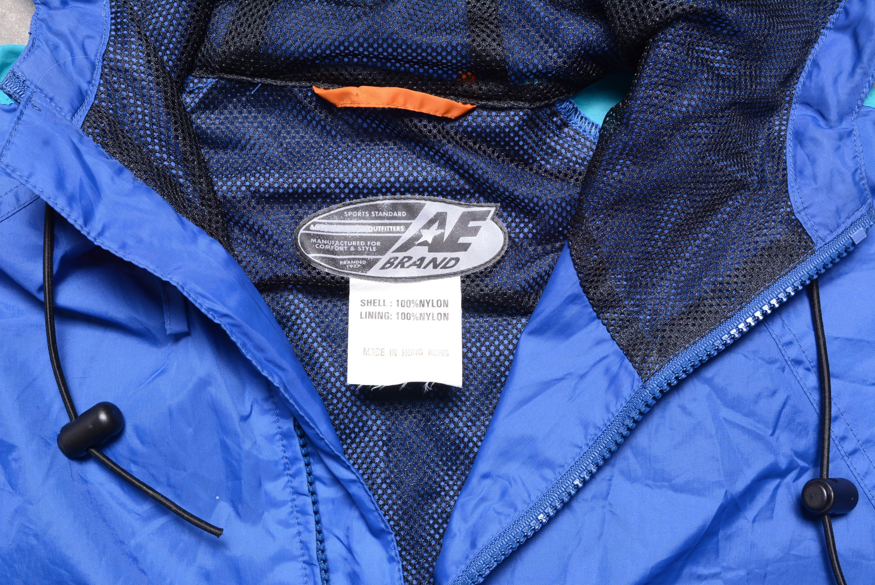 Vintage 80s Hooded Windbreaker Nylon Jacket Running Jogging Vintage 80s Hooded Windbreaker Nylon Jacket Running Jogging