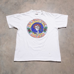 vintage 90s 1995 Grateful Dead t-shirt Skull Rose Bertha tour tee shirt GDM stoner hippie dedhed 100% cotton L large
