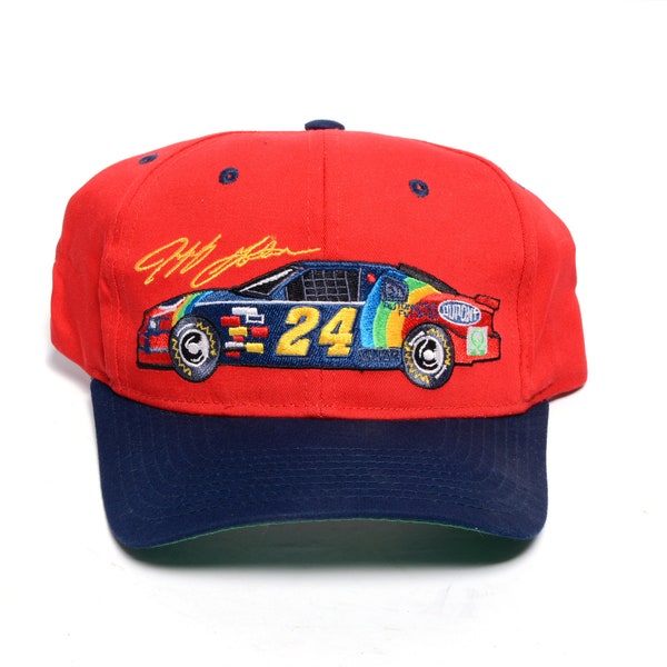 vintage 90s Jeff Gordon hat #24 warrior car snapback cap 1990 Competitors View men women unisex