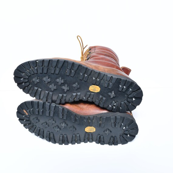 vintage 70s Cabela's work boots distressed brown … - image 4