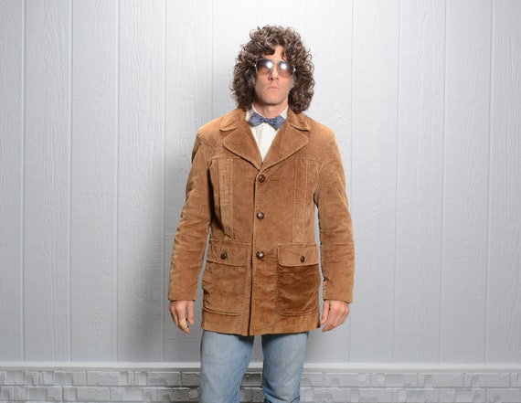 corduroy fur lined jacket mens