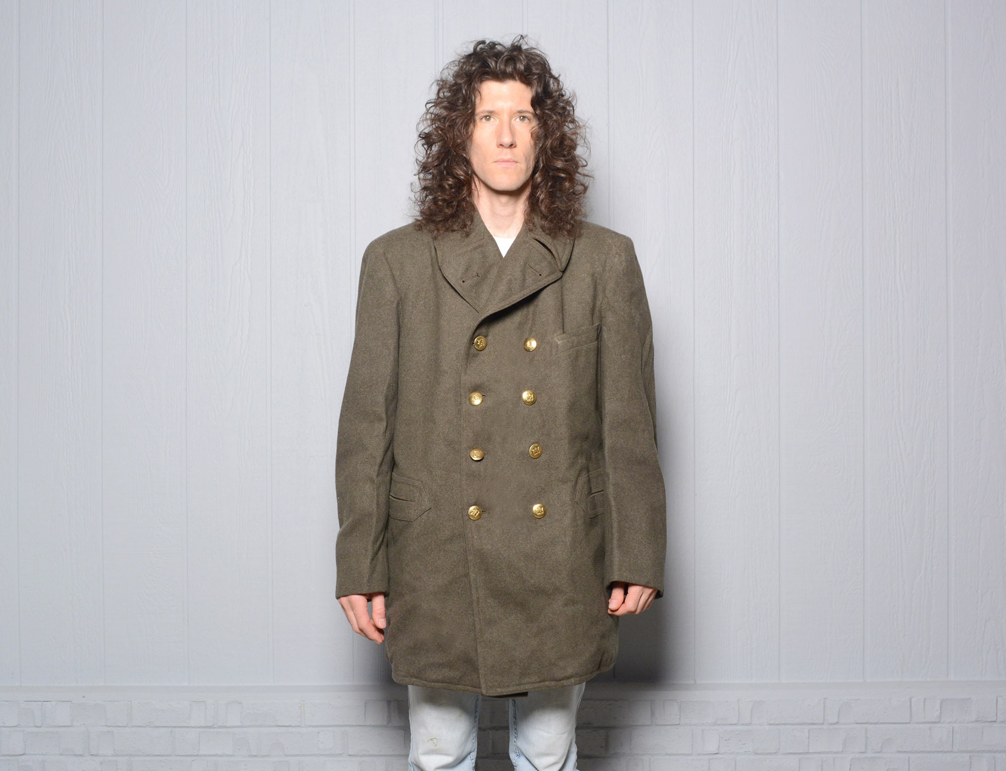 heavy wool overcoat