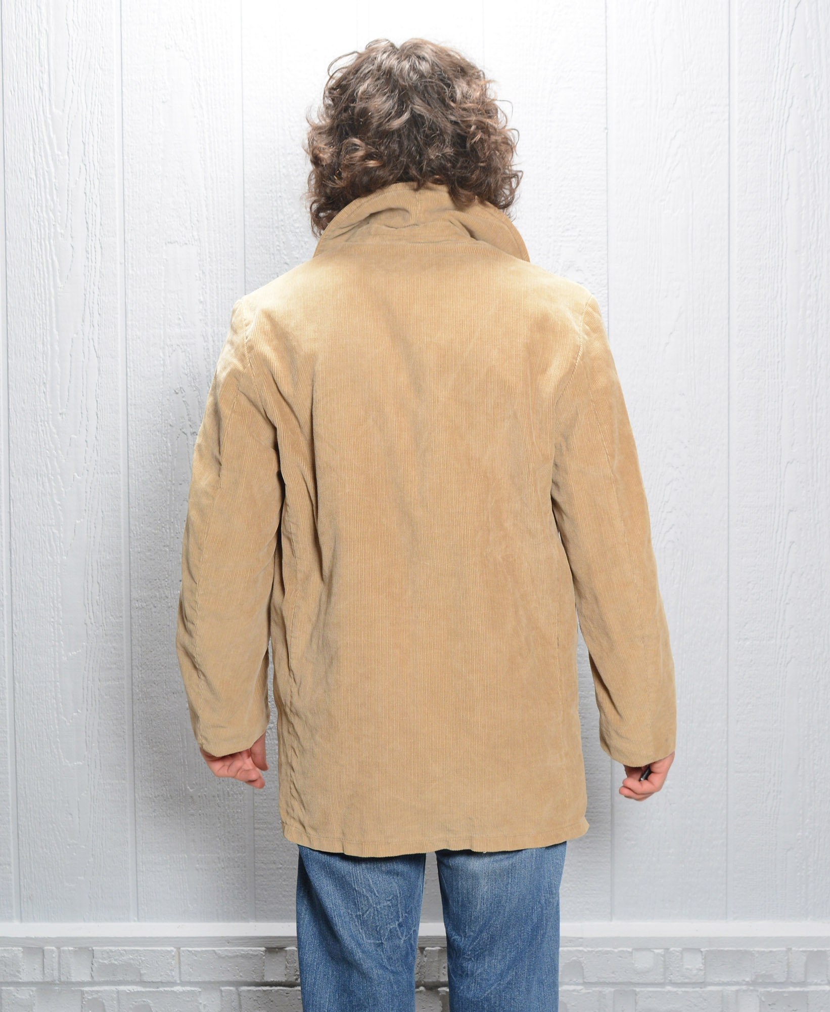 Vintage 70s Winter Jacket Faux Fur Lining Corduroy Coat 1970 Vintage 70s Winter Jacket Faux Fur Lining Corduroy Coat 1970