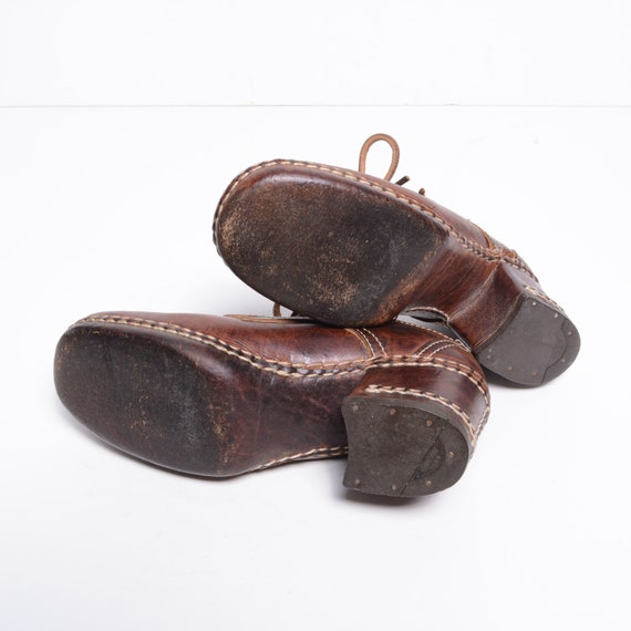 vintage 70s platform shoes men high heel glam roc… - image 5