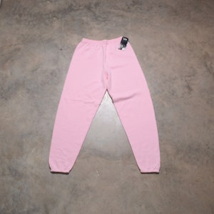 Vintage Reebok Jogger Sweatpants Womens Large Pink 80s/90s High