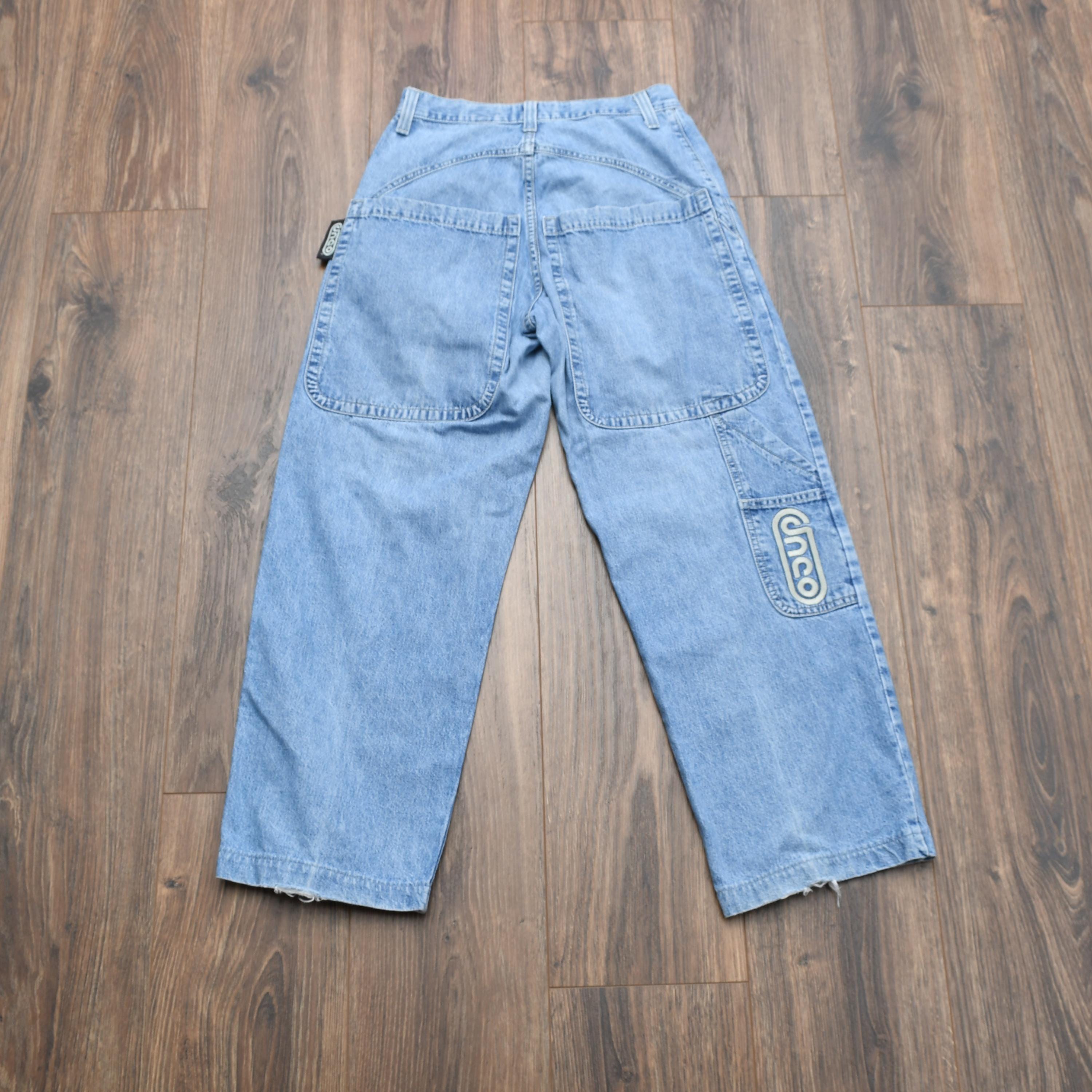 Vintage 90s 00s JNCO Jeans Wide Leg Baggy Streetwear Raver Skater