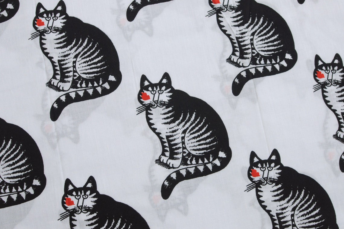 80s B. Kliban red heart cat sheet set Queen 2 flat 1 fitted Etsy