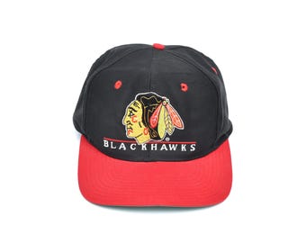 Acheter la casquette Noire patchée des Chicago Blackhawks version full