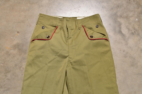 Vintage 50s 60s Boy Scouts Uniform Pants 1950 1960 BSA 27 Waist