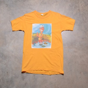 Vintage 70s ferro em camiseta tema golfe camiseta novidade mordaça XS/S homens mulheres unissex Photolith EUA