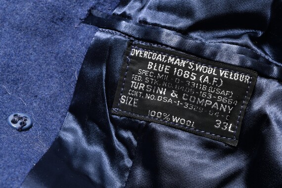 Vintage 60s USAF Air Force Overcoat 1085 Blue Coat US Military