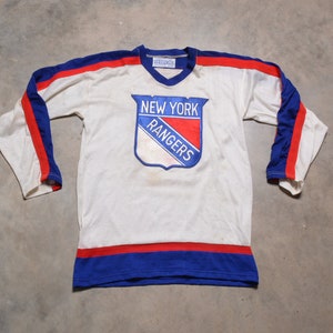Maillot Hockey Vintage CCM New York Rangers – Homme XL, Made In Canada (Ai Knit)
