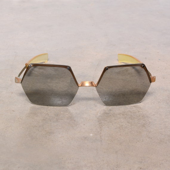 vintage 60s Cool-Ray sunglasses gray lens gold met