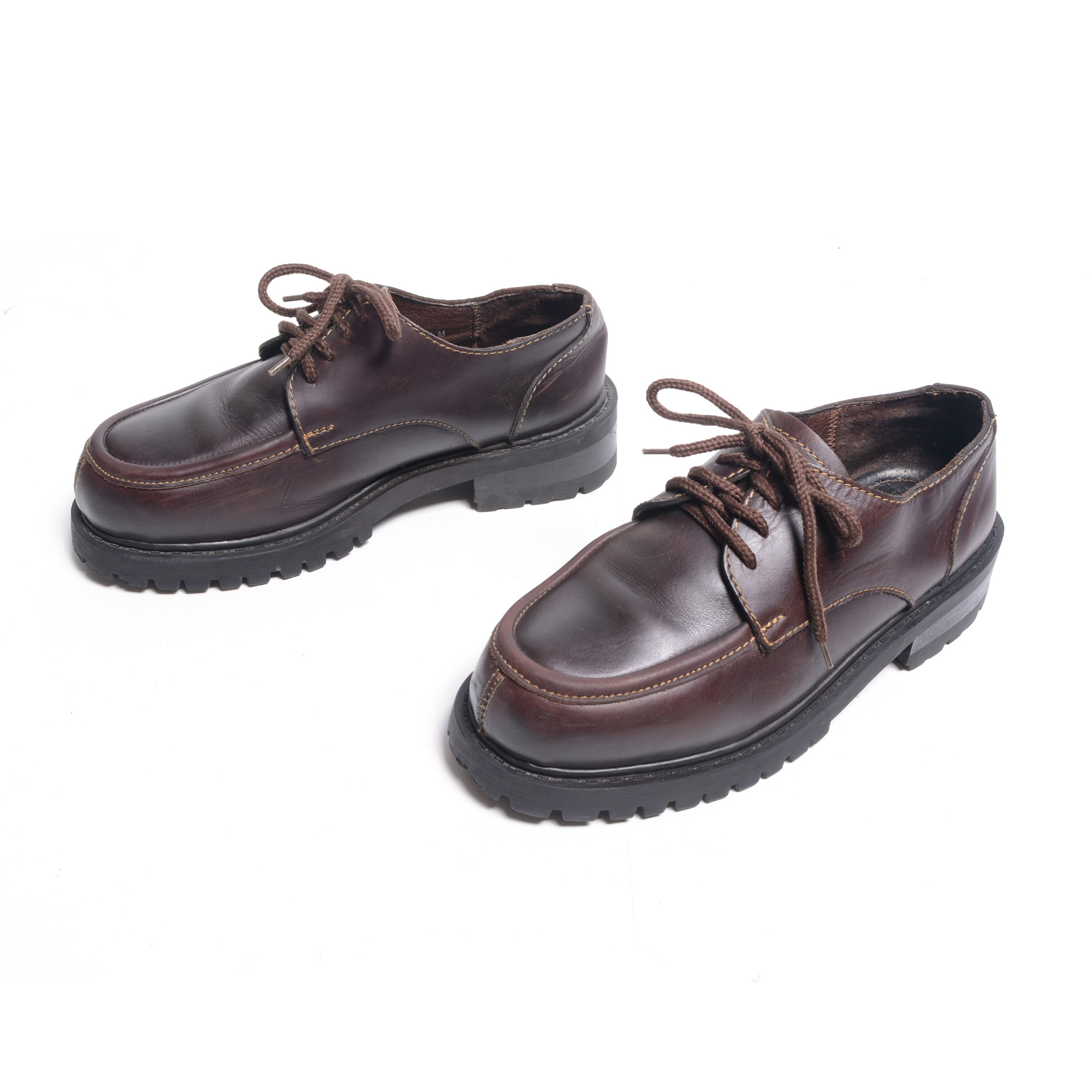 靴 90s-00s US Vintage Fade Leather Shoes Vintage 90s 00s Tattoo Robert Wayne Platform Shoes Chunky
