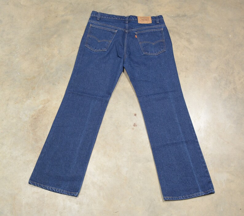 Vintage 70s Levis 516 jeans dark wash 517 straight boot cut | Etsy