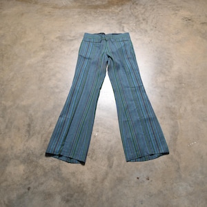 vintage 60er 70er Hose Schlaghose Schlaghose lila blau grün Hippie Boho Herren Damen unisex Tads NOS deadstock Größe 28 28x31
