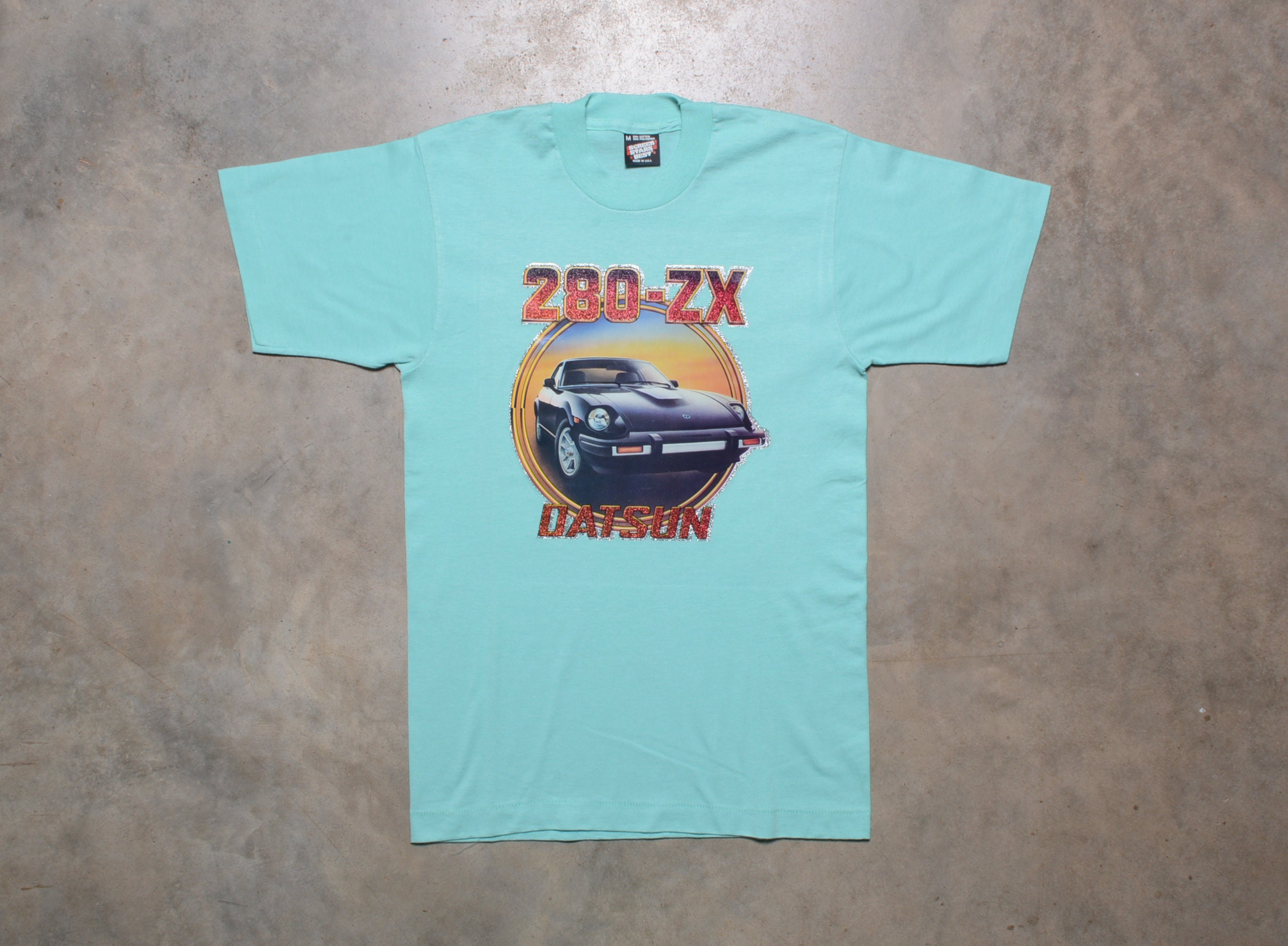 Vintage 80s Glitter Iron Shirt Datsun 280ZX Transfer Nissan - Etsy