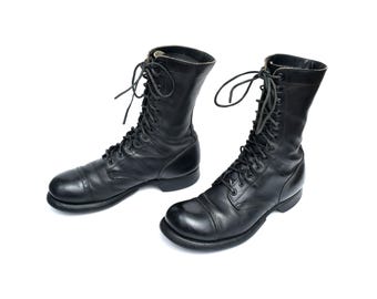 Bottes équitation Marlborough Cuir Noir - Femme, UK 7.5, Vintage