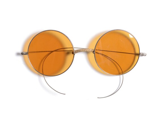 Owl Vintage 80s Retro Smoke Lens Sunglasses – Orange Frame, Unisex, 100% UV Protection