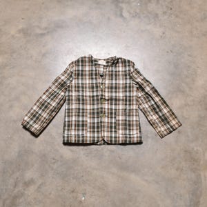60s Collarless Coat - Etsy
