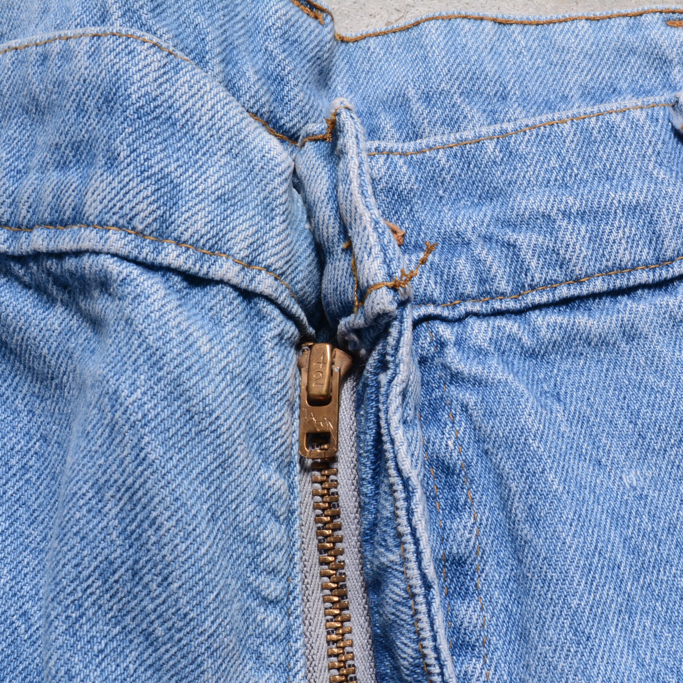 Vintage 70s Levis 679 Wide Leg Flare Jeans Orange Tab 1970 Vintage