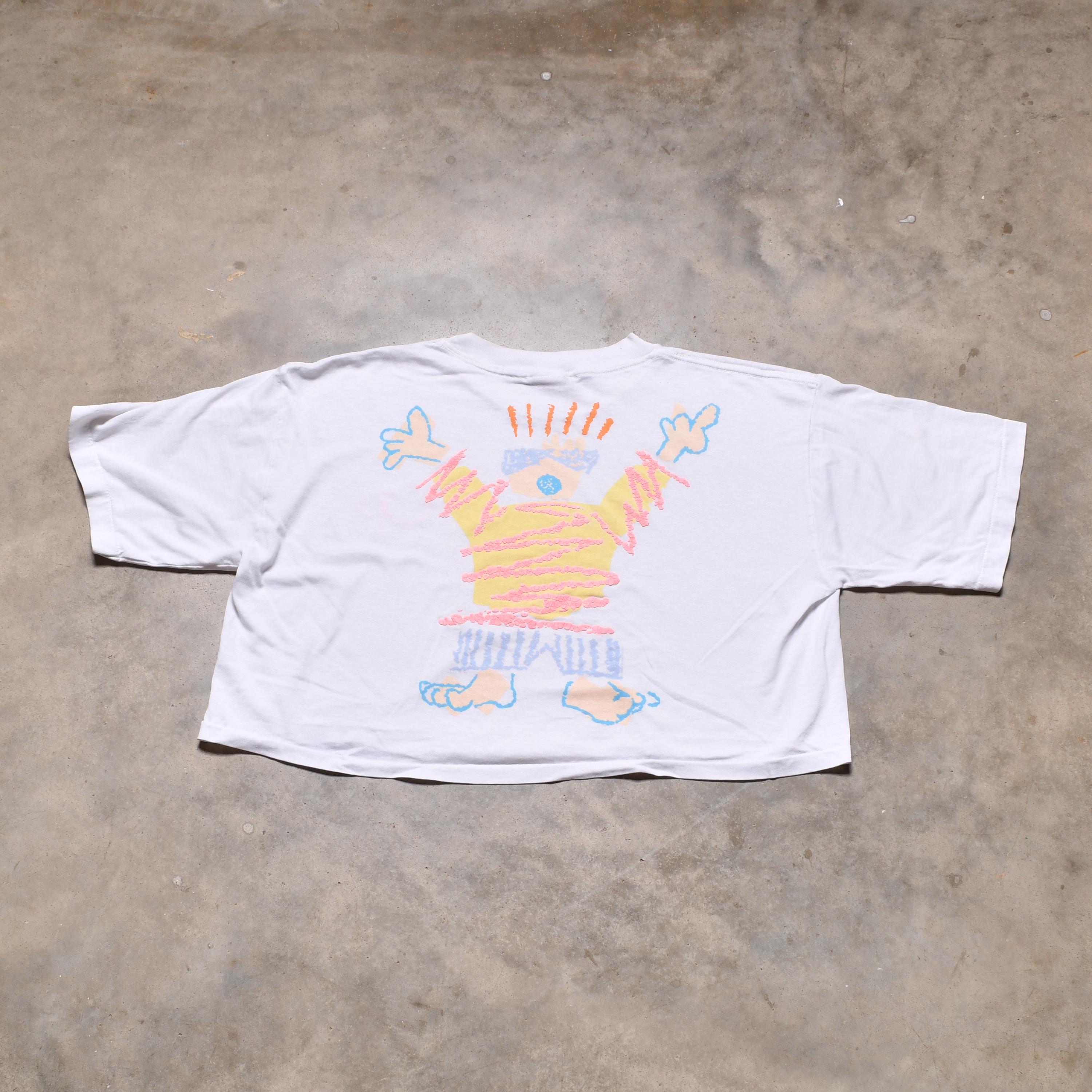 Vintage 90s OP Ocean Pacific Crop Shirt Half T-shirt Surf Skate