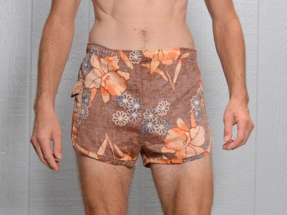 vintage 40s 50s swim trunks men bathing suit Hawai
