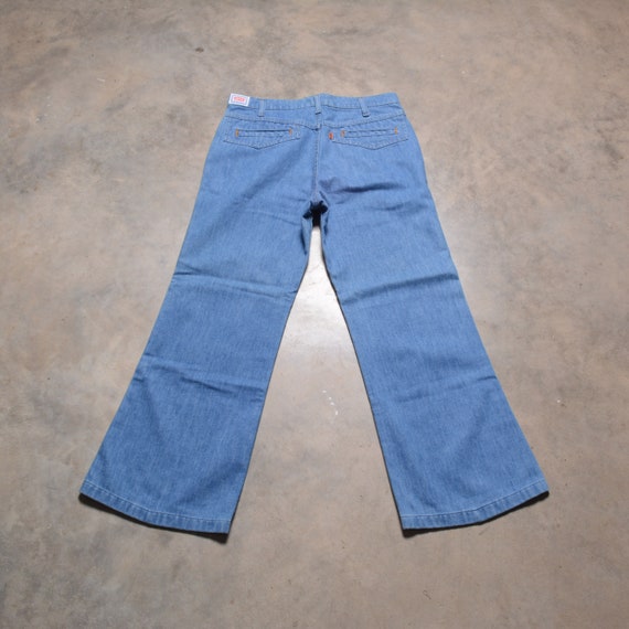 Vintage 70s Levis 634 Wide Leg Flare Jeans Orange Tab 1970 Vintage