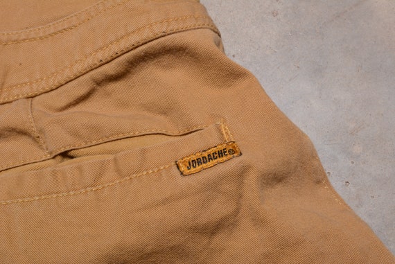 vintage 80s pants baggy taper high waist mustard … - image 5