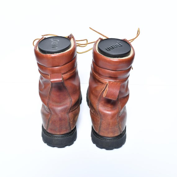 vintage 70s Cabela's work boots distressed brown … - image 3