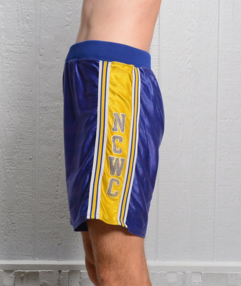 Vintage 80s 90s women's basketball shorts purple yellow Etsy