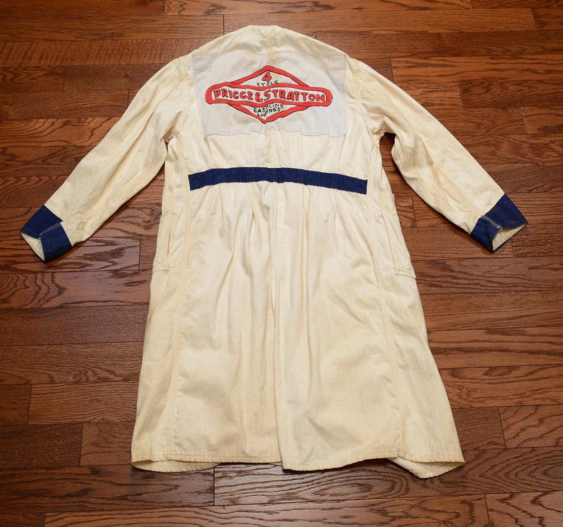 Vintage 30s 40s Mechanic Coat HBT Denim Smock Jacket Gas Etsy Canada