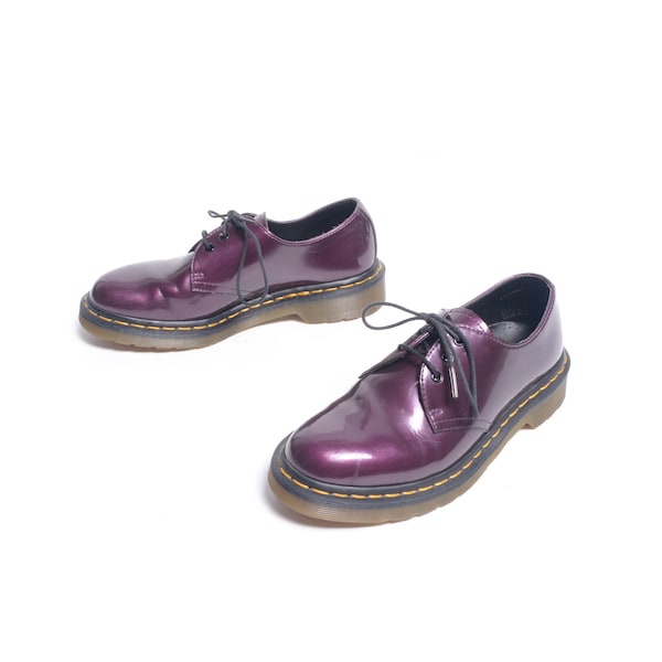 vintage 00s Doc Dr Martens purple metallic size UK 4 US 5 2000 y2k vintage oxford