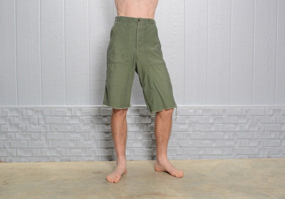 vintage 50s 60s OG shorts cutoff army military pan