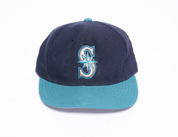 vintage 90s Seattle Mariners fitted cap baseball … - image 1